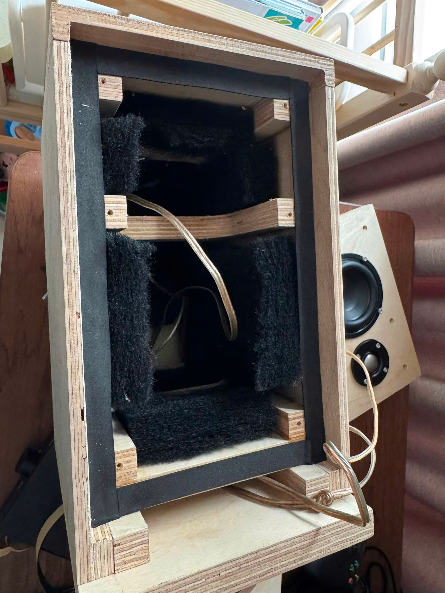 inside the active 2-way cabinet